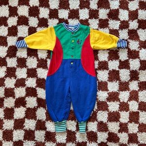 Vintage Gymboree Rainbow Tag Multicolor Kids Jumpsuit